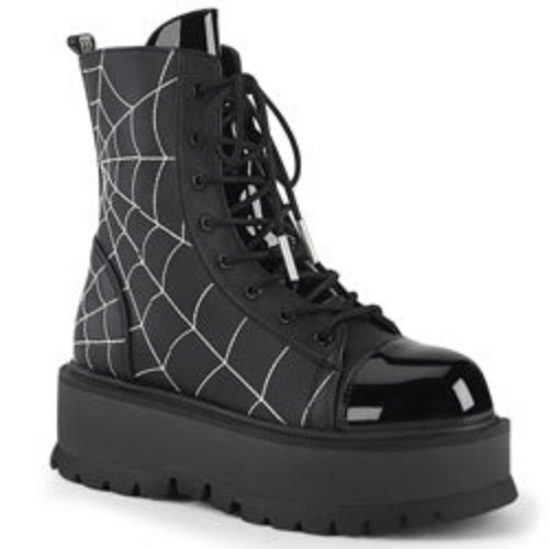 Slacker-88 | Black Vegan Leather- Patent / 9