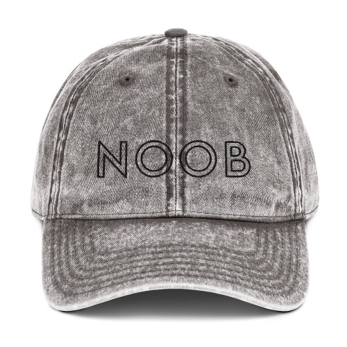 Noob | Vintage Denim Cap - Charcoal Grey