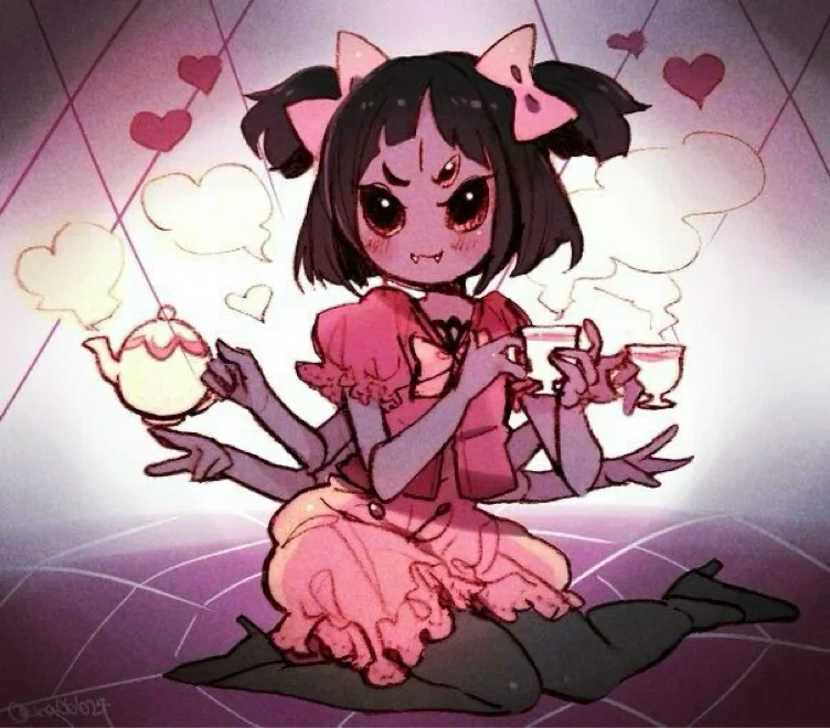 3/3 Muffet Wig Undertale Cosplay