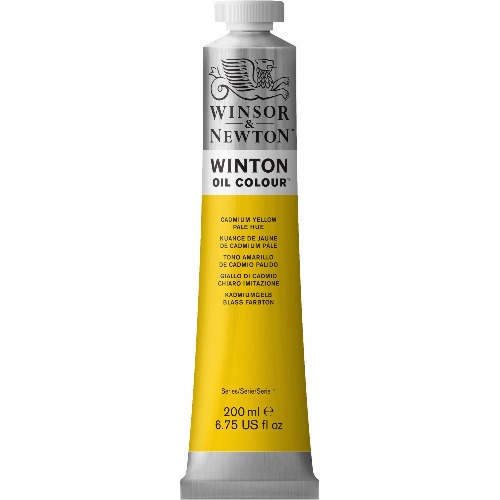 Winsor & Newton Winton Oil Color, 200ml (6.75-oz), Cadmium Yellow Pale Hue