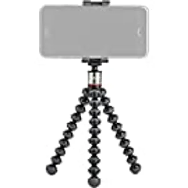 JOBY GripTight ONE GP, Universal Phone Holder, Magnetic GorillaPod Flexible Small Tripod for Smartphone, Foldable and Portable , Watch FIFA World Cup Football, Black