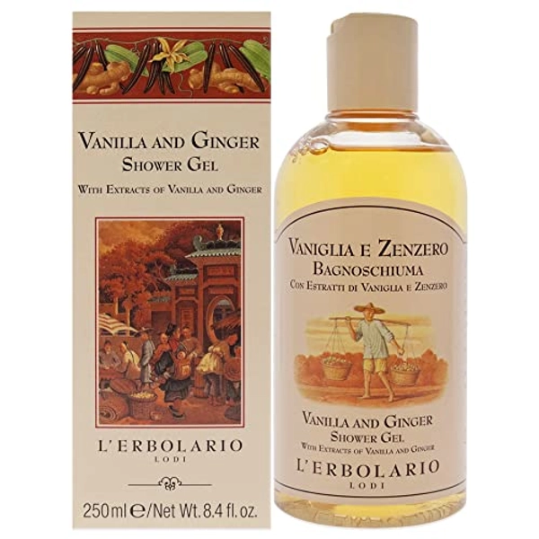 Vanilla and Ginger Shower Gel by Lerbolario for Women - 8.4 oz Shower Gel