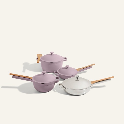 Cookware Set Pro | Chrome/Lavender