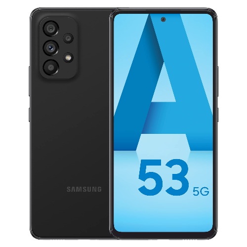 Samsung Galaxy A53 5G, Téléphone mobile 128 GO Noir, Smartphone Android carte SIM non incluse, Version FR