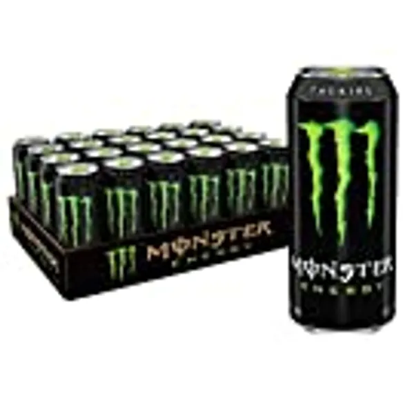 Monster Energy Drink, Green, Original, 16 Ounce (Pack of 24)