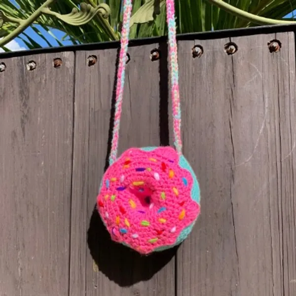 Crochet Donut Crossbody Bag | Etsy