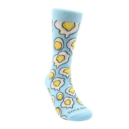 Yummy Eggs Socks from the Sock Panda - Size 6-8 (Adult Small)