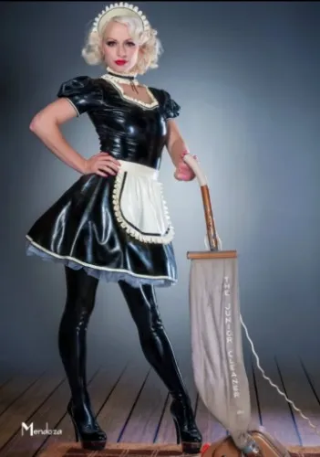 Latex maid outfit