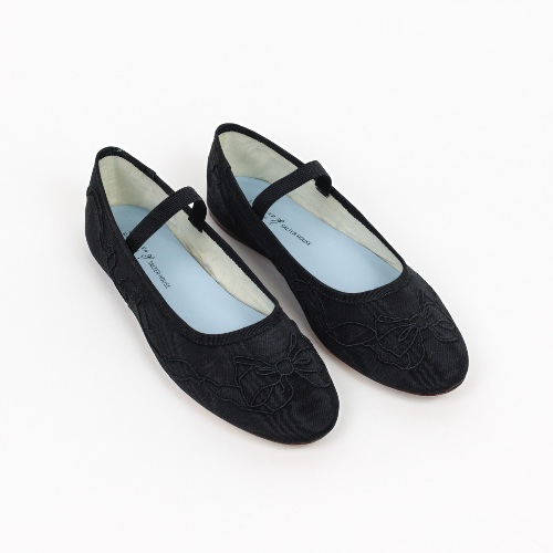 Embroidered Bow Ballet Flat by Salter House & Loeffler Randall