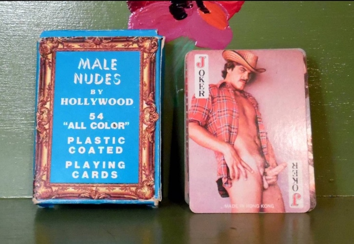 Adult Naughty Humor Deck Playing Cards Gag Gift Joke Sex Novelty Nude Pinup Men Hollywood Male Mid Century Modern Retro Vintage