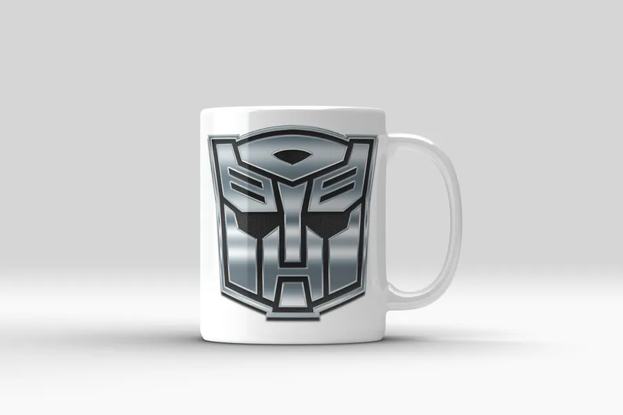 TRANSFORMERS MUG - Autobots Mug - Decepticons Mug - White Ceramic Mug - Coffee Mug - Tea Mug - Transformers - Cartoon Mug