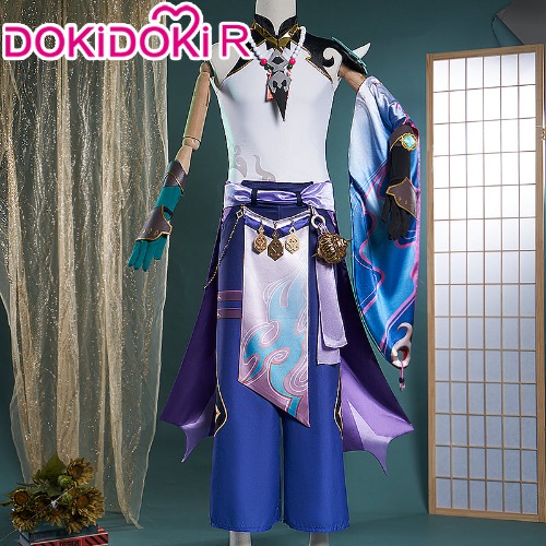 【Ready For Ship】【Size XS-2XL】DokiDoki-R Game Genshin Impact Xiao Cosplay Costume Xiao | S