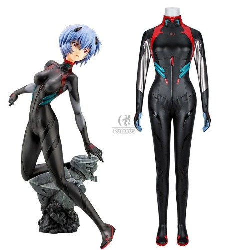 EVA Ayanami Rei Black Bodysuit Combat suit - RoleCosplay.com
