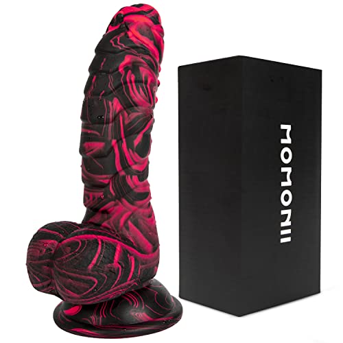 8.26 Inch Thick Fantasy Realistic Dildo Anal Toys - Colorful Safety Lifelike Penis with Strong Suction Cup for Hands-Free Play, Adult Sex Toy for Women Men and Couples (Large) - 8.26in