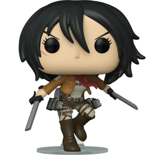 POP Attack on Titan - Mikasa Ackermann with Swords Funko Pop! Vinyl Figure (Bundled with Compatible Pop Box Protector Case), Multicolored, 3.75 inches - 