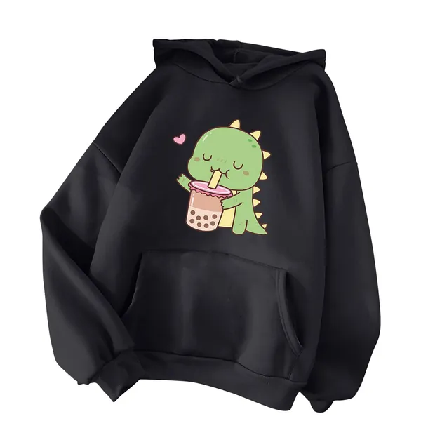 TIMIYUYU Pullover Teenager Mädchen Kawaii Hoodie Herbst Winter Kapuzenpullover Damen Pulli Casual Sweatshirt Kapuze Sport Outerwear Warme Pullover Oberteile