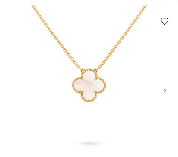 Vintage Alhambra pendant 18K yellow gold, Mother-of-pearl - Van Cleef & Arpels