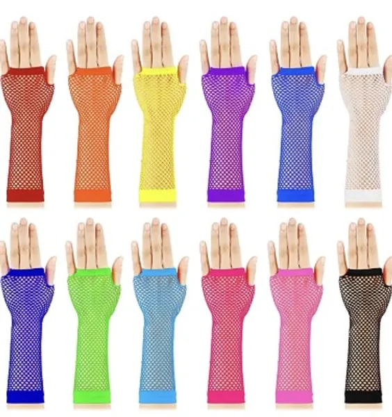 Neon Fishnet Gloves pack