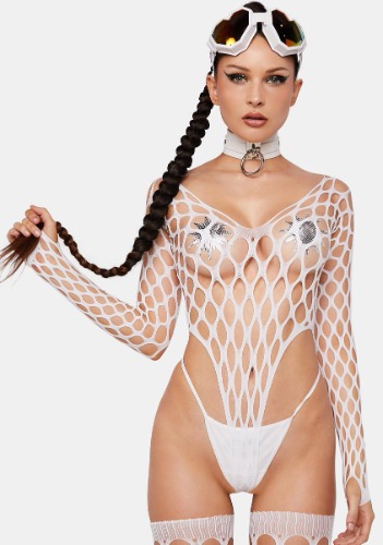 So Alluring Fishnet Bodysuit & Stockings Set | ONE SIZE