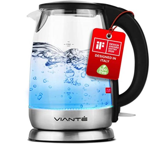 Vianté Electric Glass Tea Kettle