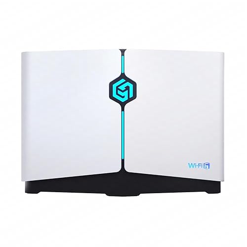 HYPEREV Gaming Router WiFi 6 for PC & Consoles PS5, PS4, Xbox, Switch, etc |Free 1-Year GearUP Console Booster | Internet Booster for WiFi Gaming| 2402Mbps, 5GHz & 2.4GHz | WiFi & Ethernet