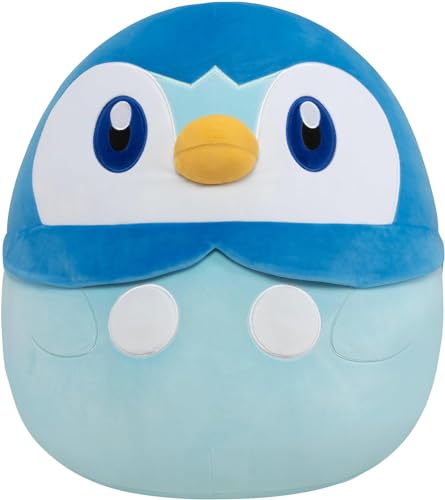 Squishmallows Pokemon Squad 10 Inch Ultrasoft Animal Collectible Pillow, Official KellyToy (Blue) - Piplup