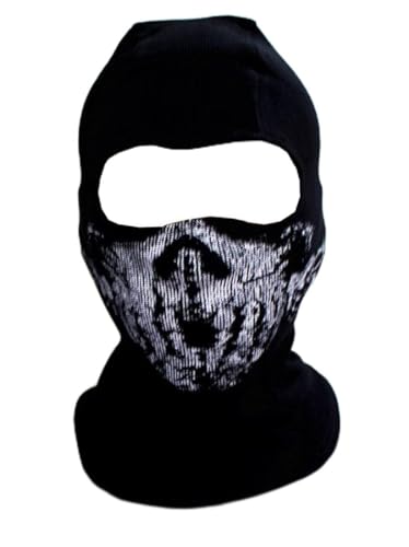 Globalwells Men Women Ghosts Call of Duty Face Mask Beanie Skull Hat Winter Balaclava Cap - E