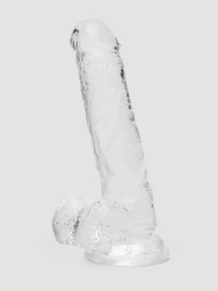 Lovehoney Enjoy Clear Dildo with Balls 7 Inch