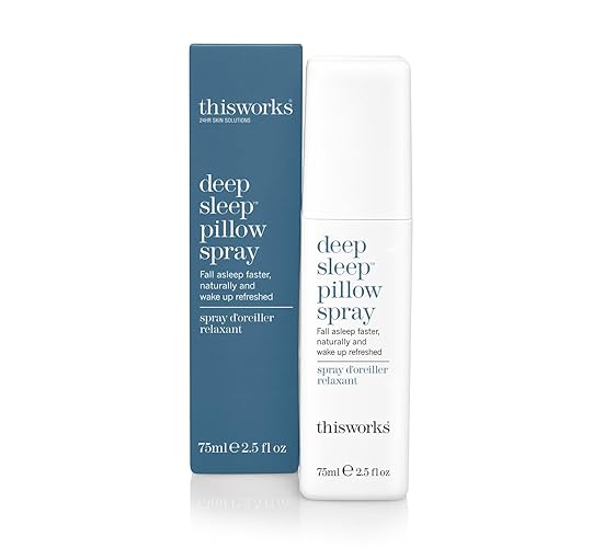 This Works Deep Sleep Pillow Spray, 75 ml, Infused with Lavender, Camomile and Vetivert - Science-Backed Natural Pillow Spray to Aid Sleep - Deep Sleep Pillow Spray