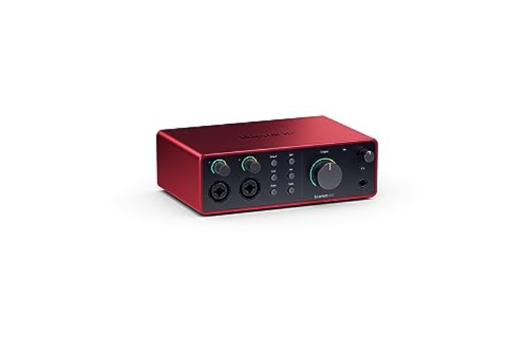 Focusrite Scarlett 4i4 4th Gen USB Audio Interface, for Musicians, Songwriters, Guitarists, Content Creators — High-Fidelity, Studio Quality Recording, and All the Software You Need to Record - Scarlett 4i4 - 4th Gen