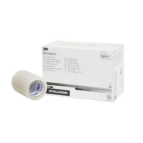 3M™ Blenderm™ Surgical Tape, 1525-2, 2 IN x 5 YD (5cm x 4,5m), 6 Rolls/Carton 10 Carton/Case