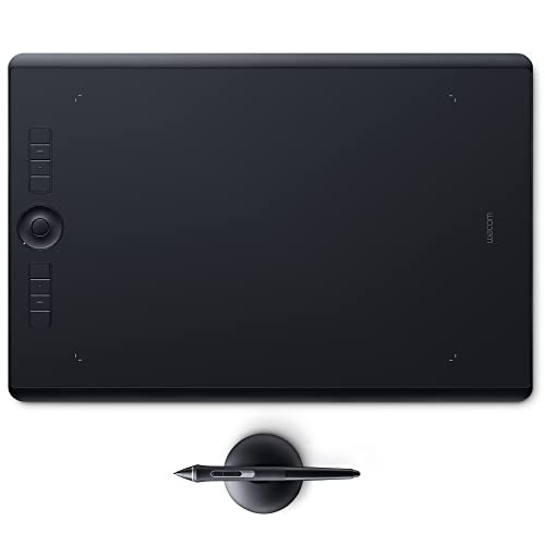 Wacom Intuos Pro Digital Graphic Drawing Tablet for Mac or PC, Large, (PTH860) New Model, Black - Large - Regular - Drawing Tablet