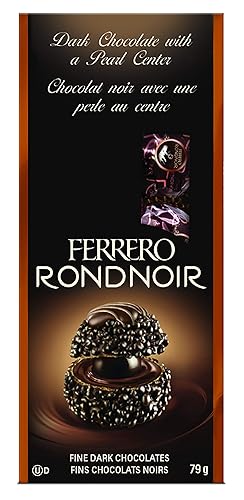 Ferrero Rondnoir Fine Dark Chocolate Gift Bags, 8 Count Individually Wrapped Chocolates, 6 Bags, .68 Kilograms - Ferrero Rondnoir - 6 bags of 8 pieces