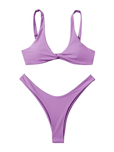 Women's Two Piece Bikini - Small Slate Blue