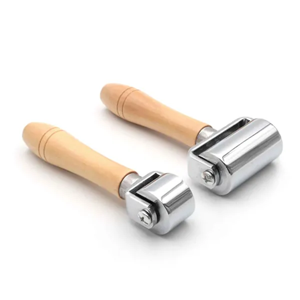 Leather Glue Laminating Roller Leather Press Edge Roller Platen Tools for Craft DIY (2.36 inch +1 inch) - 2.36 inch +1 inch