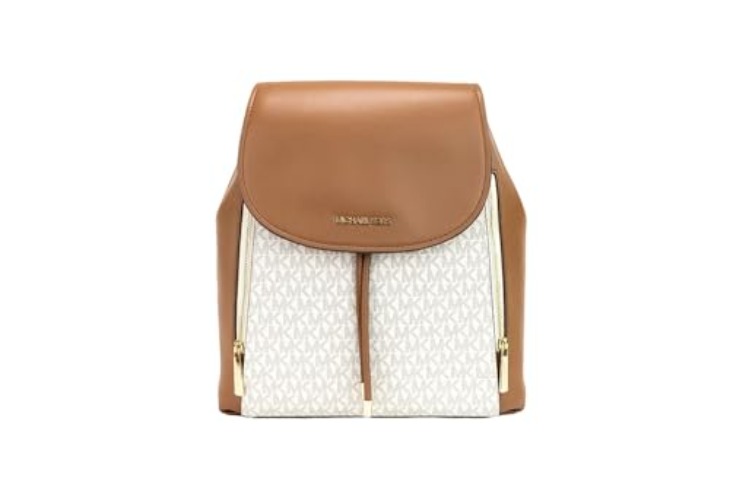 Michael Kors Phoebe Medium Zip Pocket Backpack - Vanilla