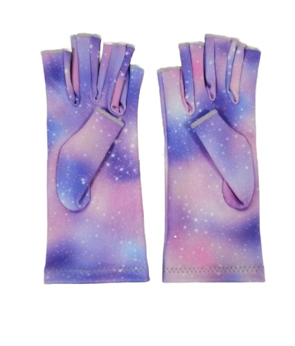 Pastel Galaxy Compression Gloves - S/M