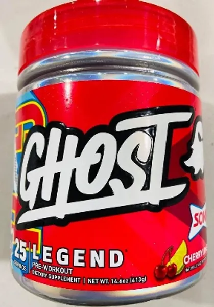 Ghost Legend v2 25 Servings Pre Workout Supplement - Sonic Cherry Limeade Flavor - 1 Container