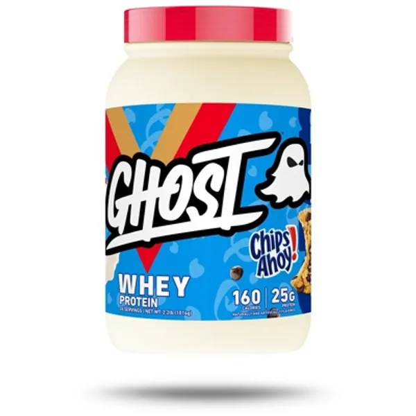 Ghost 100% Whey Protein Powder 2lb Tub (Chips Ahoy!, 2lb)