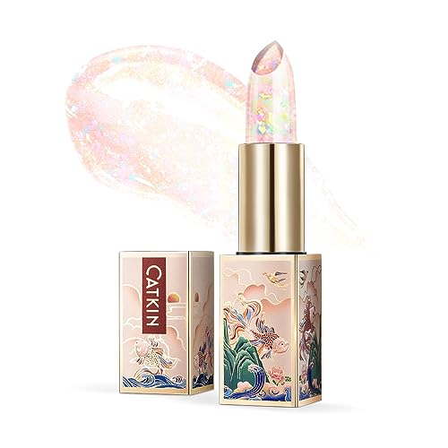 CATKIN Moonlight Lip Balms for Lip Skin Care and Lip Treatment, Natural with Vitamin E for 6h Moisture Care Color Change Lip Balm, 3.3g (CO4 Rainbow) - CO4 Rainbow