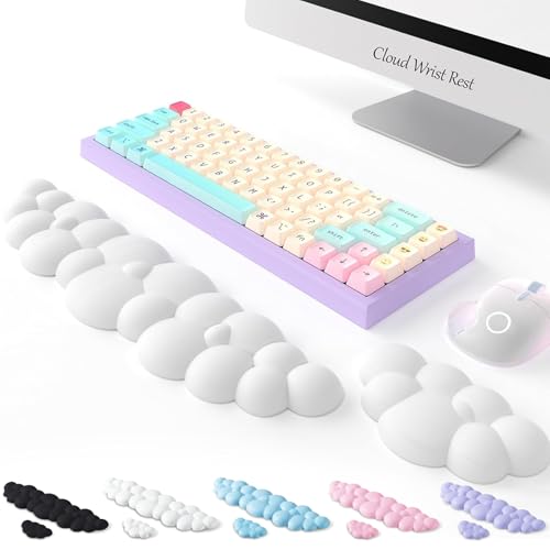 Keyboard Cloud Wrist Rest 2PCS