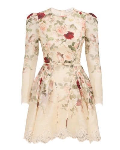 Hypnotic Lace Trim Mini Dress