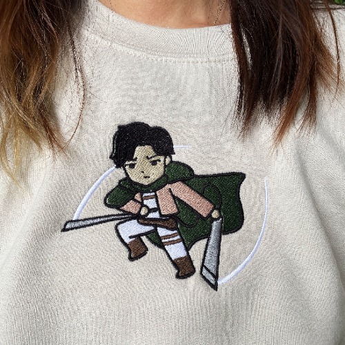Action Grumpy Fighter Embroidered Graphic Apparel | M / Sweatshirt