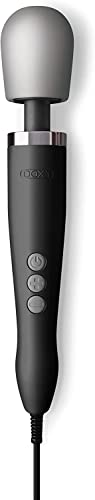 DOXY Original Ultra Powerful Personal Massager for Women - Black Plug in Vibrating Wand Sex Toys for Her - Wand Massager Female Vibrator - Personal Vibrator Wands Sensual Massager - Adult Vibrator - Black