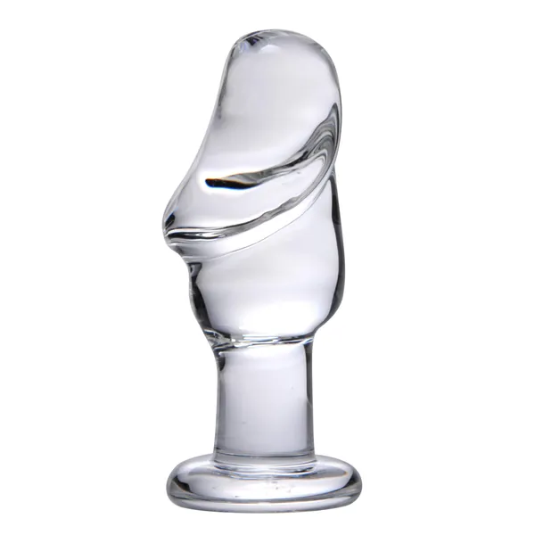 Prisms Erotic Glass Asvini Glass Penis Anal Plug - 