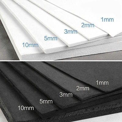 EVA Foam Sheets 35x50cm Handmade DIY Craft Cosplay Model 1~10mm Thick White  | eBay