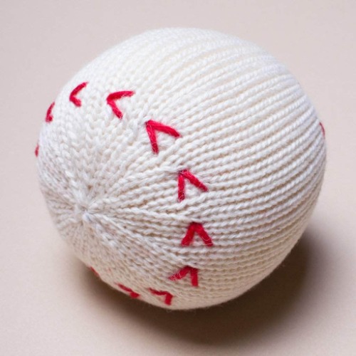 Organic Baby Toys - Newborn Rattles | Baseball