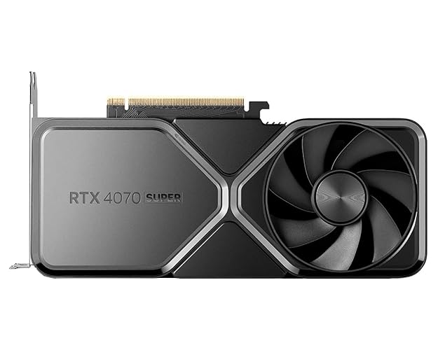 NVIDIA - GeForce RTX 4070 Super 12GB GDDR6X Graphics Card - Titanium/Black