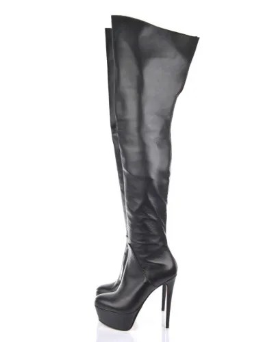 Thigh High Leather Boots 