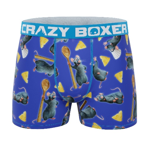 CRAZYBOXER Pixar Ratatouille All Over Men's Boxer Briefs | M / Blue